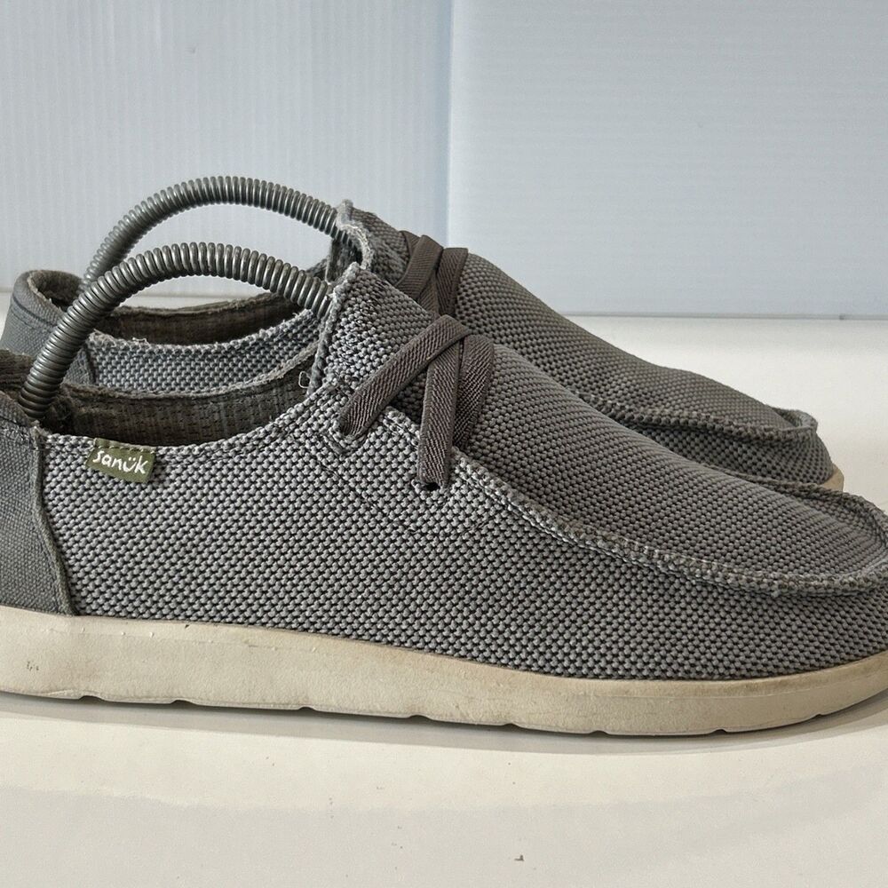 Sanuk Shaka Lite Mesh Weave Casual Slip On Loafers Sidewalk Surfer Men's 9